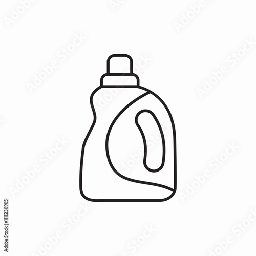 detergent bottle icon sign vector