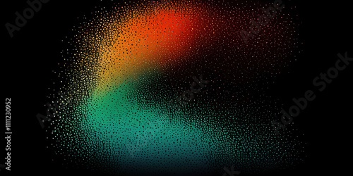 Abstract Gradient Background with Grainy Texture and Vibrant Color Transition