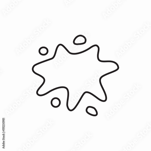 dirty stained icon sign vector