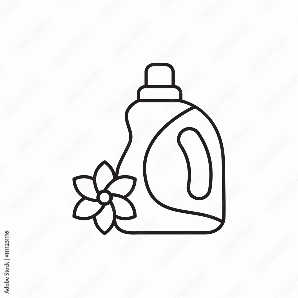 flower essential detergent icon sign vector flower essential detergent icon sign vector