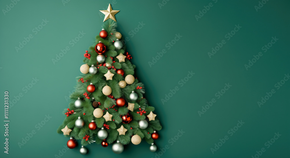 Christmas tree with decorations Christmas tree with decorations