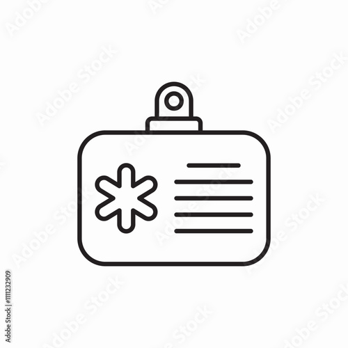 doctor badge icon sign vector