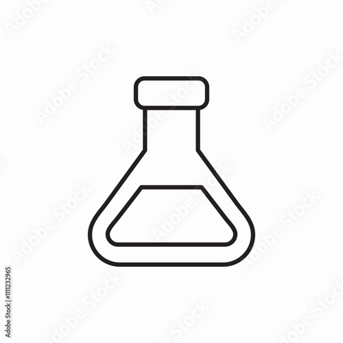 flask chemistry icon sign vector
