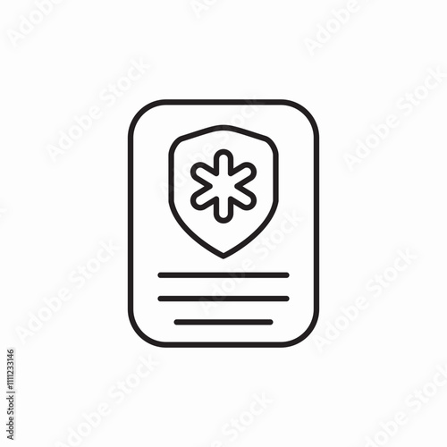 medicine card icon sign vector