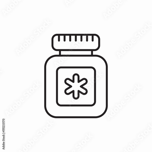 medicines jar icon sign vector