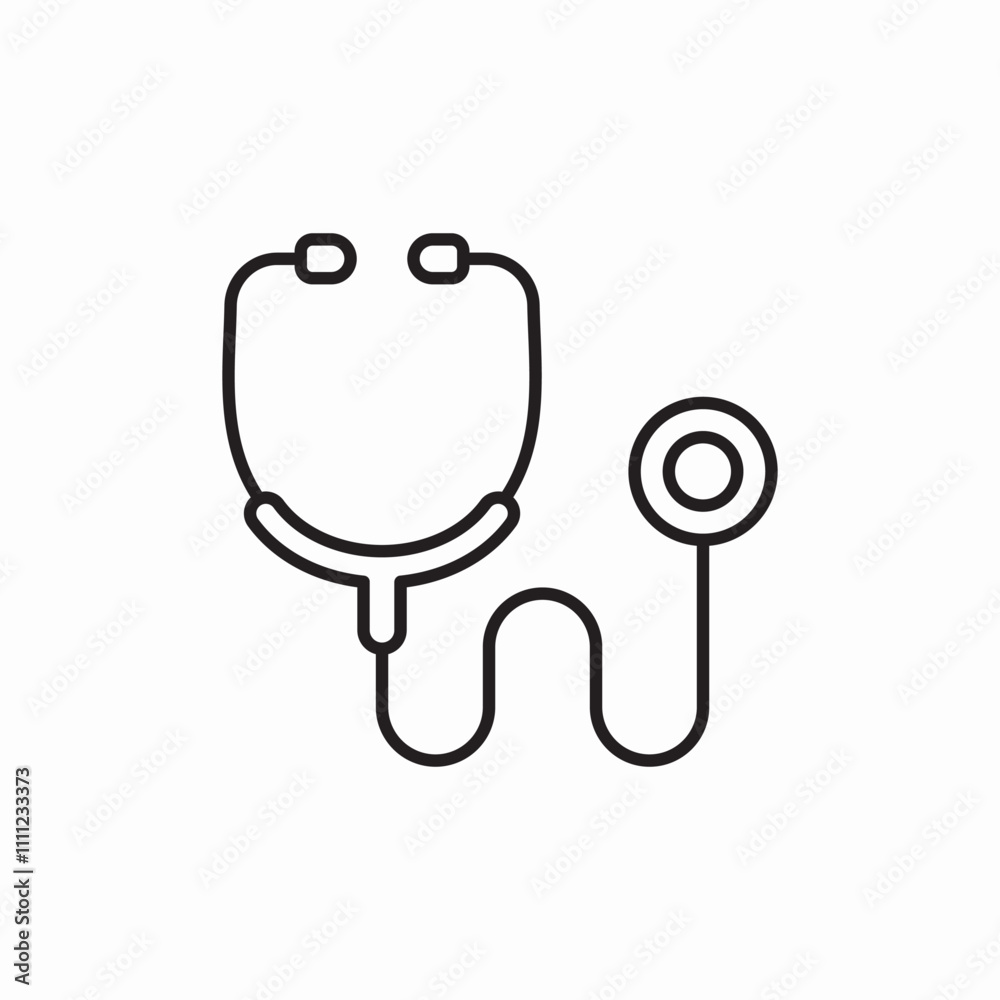 stethoscope doctor icon sign vector stethoscope doctor icon sign vector