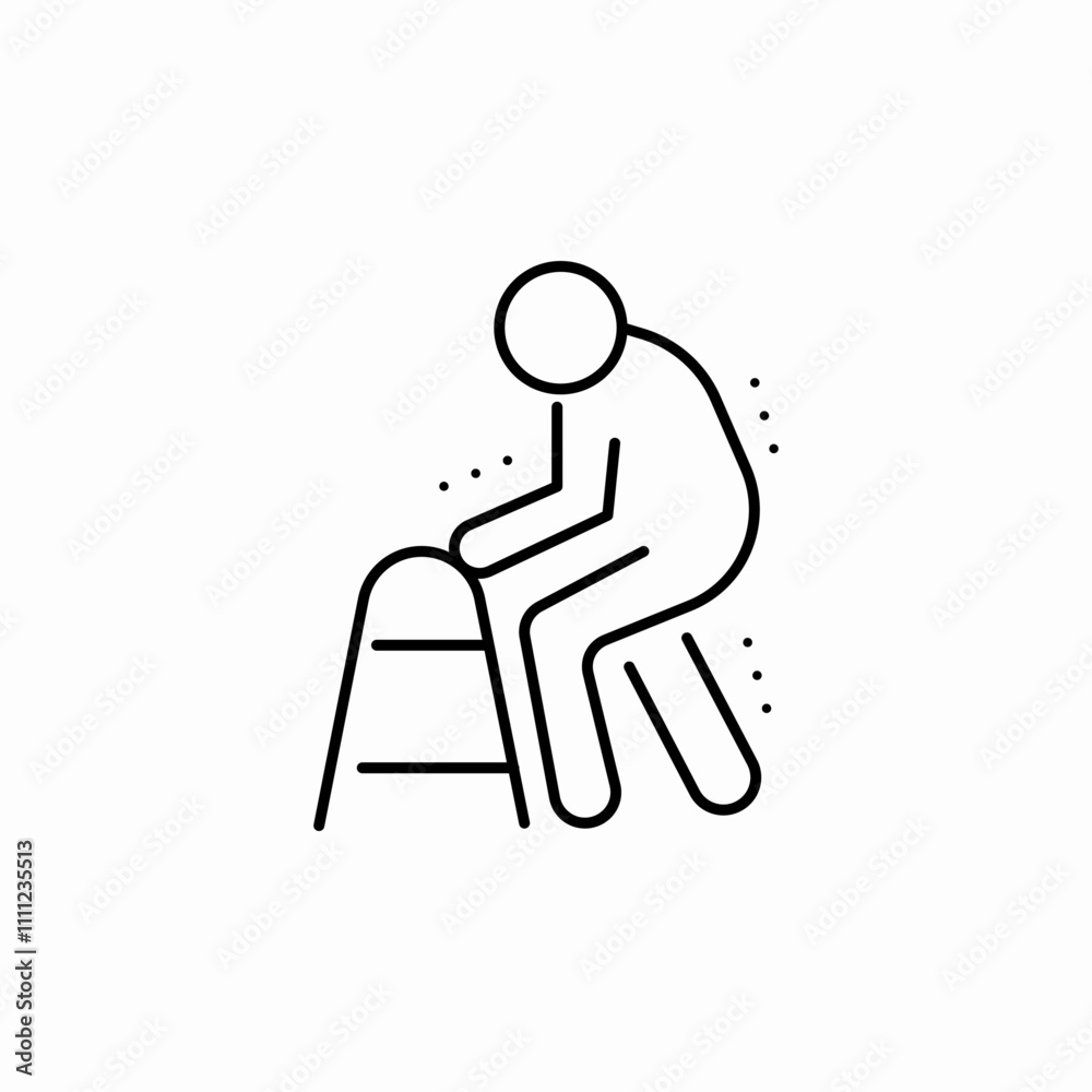 old man icon sign vector old man icon sign vector