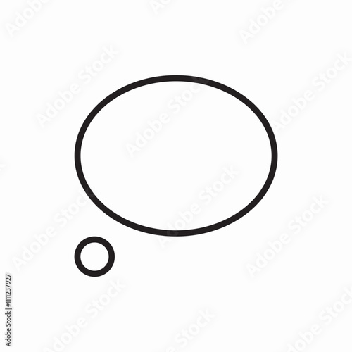 bubble idea icon sign vector photo