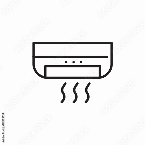 air conditioner icon sign vector