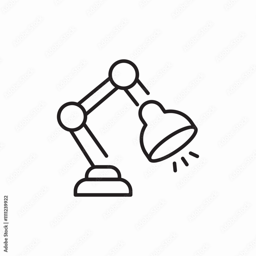 desk lamp icon sign vector desk lamp icon sign vector