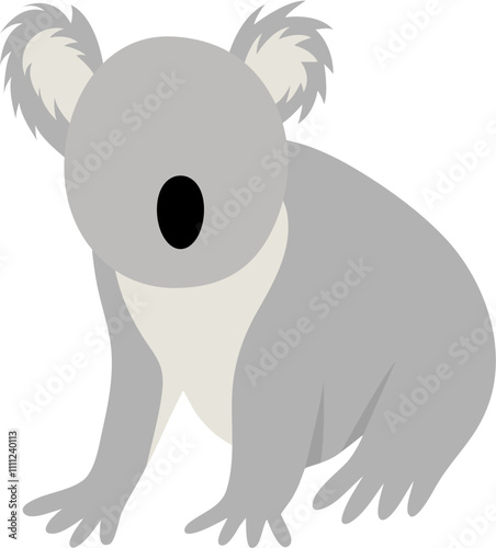 Faceless Illustration Of Koala Animal photo