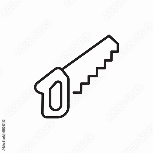 saw cut icon sign vector