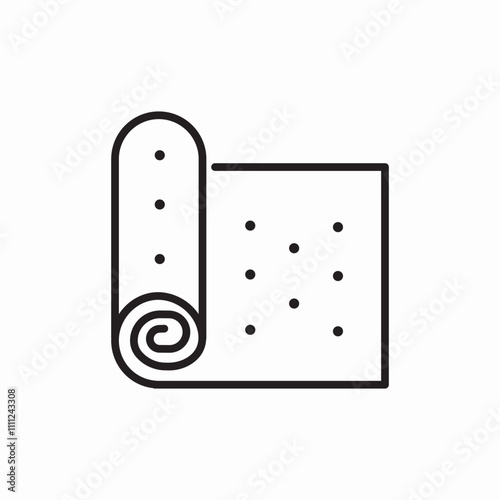 textile fabric icon sign vector