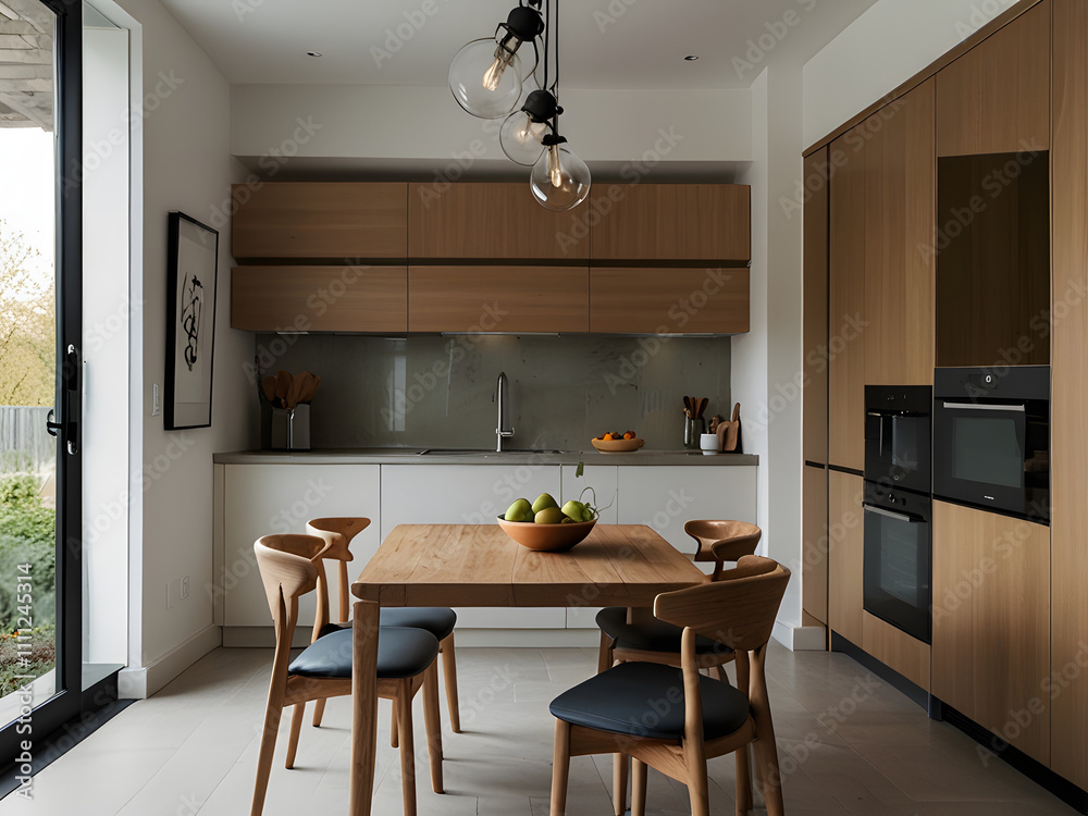 Light and Airy Dining Area in a Modern Small Kitchen Light and Airy Dining Area in a Modern Small Kitchen
