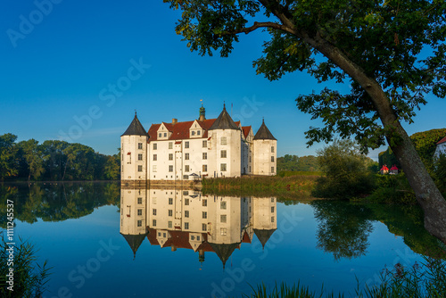 View of the water castle Glücksburg in Germany. photo