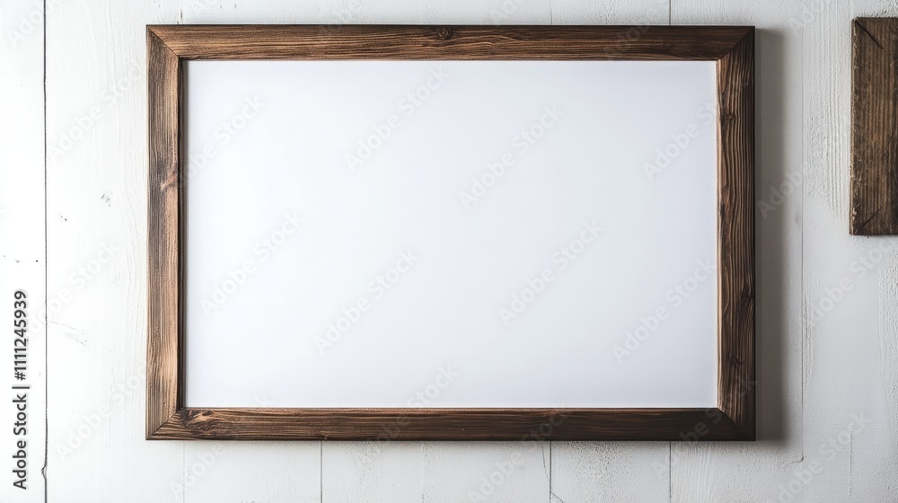 An empty whiteboard mounted on a wall, surrounded by colorful classroom decorations