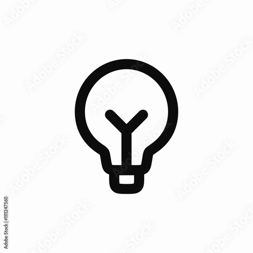 light bulb icon sign vector