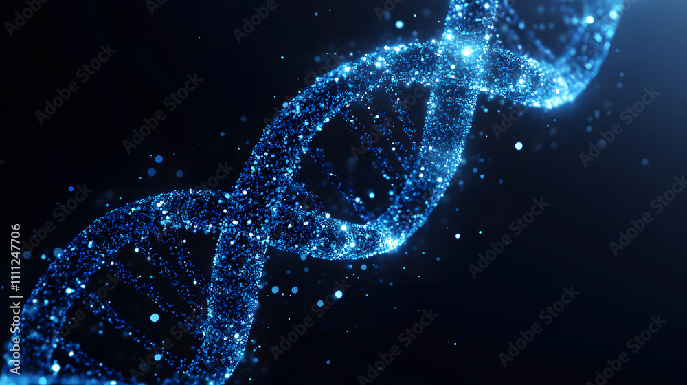 Abstract dark and blue digital background. Big data digital code, Data Communication and Transfer of DNA Biology. Futuristic information technology concept. Abstract dark and blue digital background. Big data digital code, Data Communication and Transfer of DNA Biology. Futuristic information technology concept.