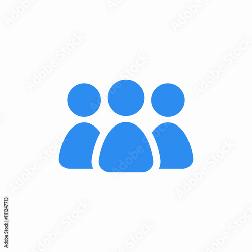 solid team group icon sign vector