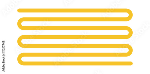 Geometric symmetry parallel bent line