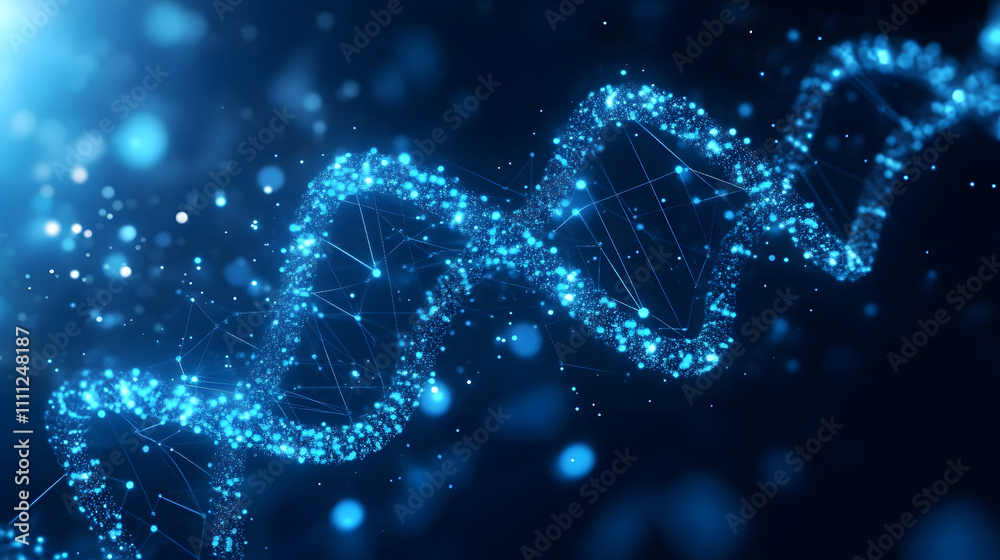 Abstract dark and blue digital background. Big data digital code, Data Communication and Transfer of DNA Biology. Futuristic information technology concept. Abstract dark and blue digital background. Big data digital code, Data Communication and Transfer of DNA Biology. Futuristic information technology concept.