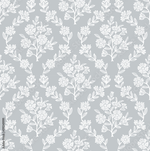 Floral Block print Flower damask Floral medallion boho floral repeat pattern flower print 