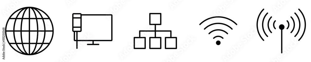 Internet icon, Globe, wifi, signal, network and Hotspot. Vector EPS 10 Internet icon, Globe, wifi, signal, network and Hotspot. Vector EPS 10