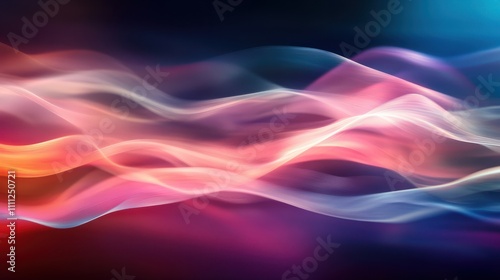 Abstract background with a white light blur