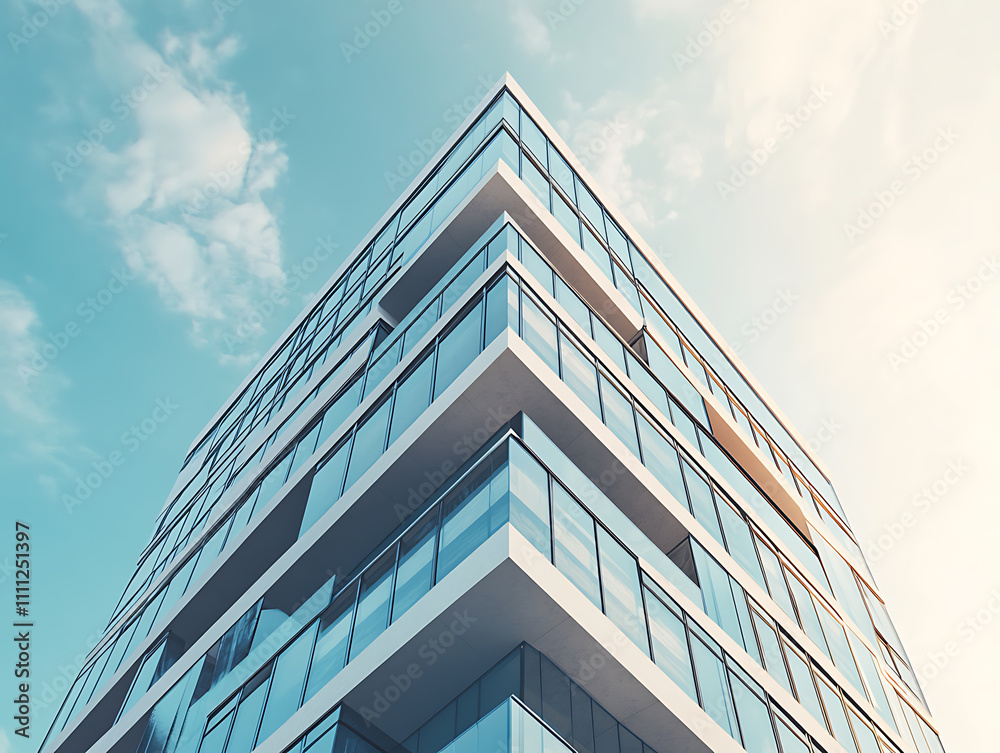 Blank billboard on modern building facade in daylight, mockup for outdoor advertisement Blank billboard on modern building facade in daylight, mockup for outdoor advertisement