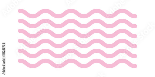 Several wavy pattern parallel lines
