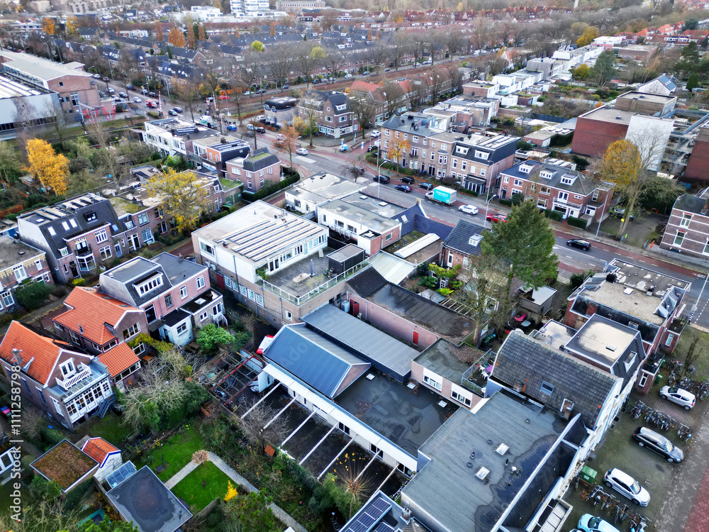 Fototapeta premium Aerial View of Nijmegen, The Oldest City in the Netherlands.