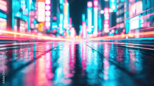 Wallpaper Mural milestones achievement process Vibrant City Street with Glowing Signboards Creating a Stunning Urban Scene at Night, Showcasing Light Reflections and Dynamic Colors Torontodigital.ca