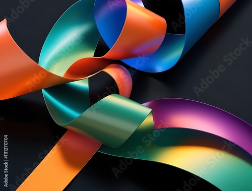 Colorful random graphical lines twisted abstract background wallpaper illustration, random background design