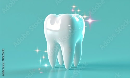 Dental care examination shows how to clean and healthy teeth in caring for teeth ai generated