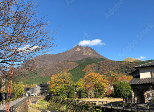 Japan autumn scenery Yufudake tourist attractions photo