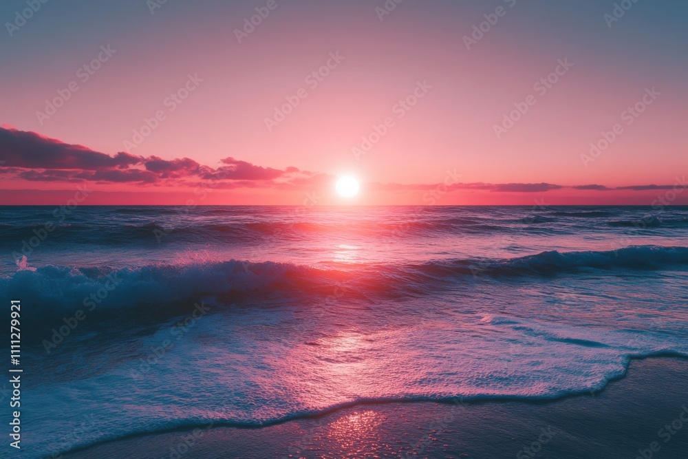 Obraz premium sunset over the sea
