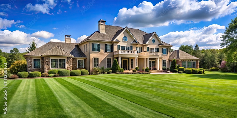 Large house with extensive lawn , mansion, estate, yard, grass, home, luxurious, extravagant, spacious, property Large house with extensive lawn , mansion, estate, yard, grass, home, luxurious, extravagant, spacious, property