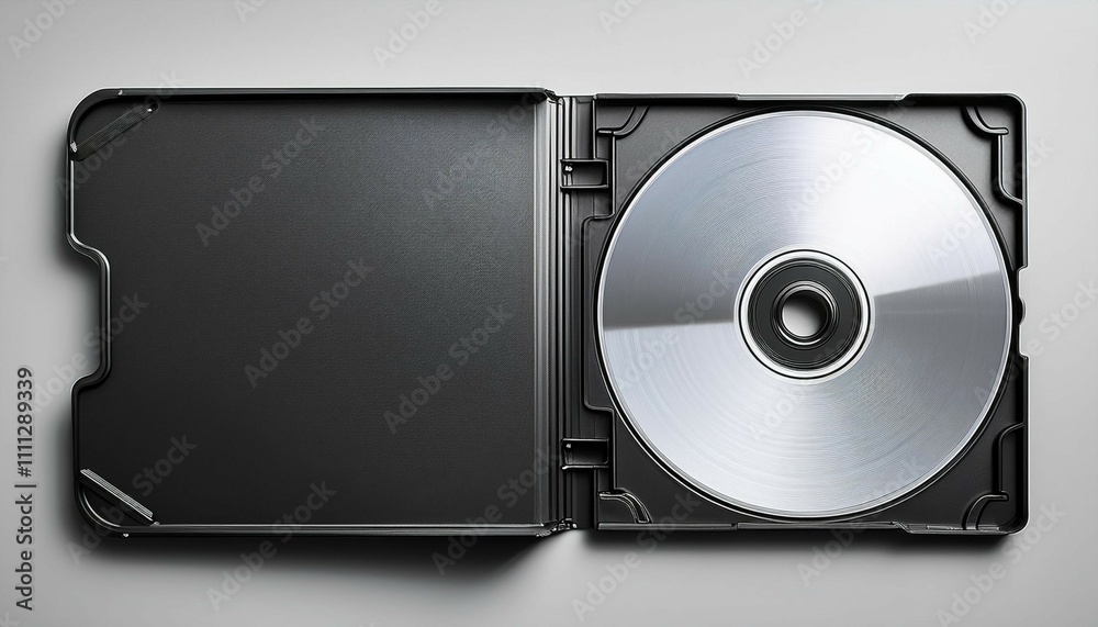 Obraz premium blank cd case isolated ideal for custom graphics