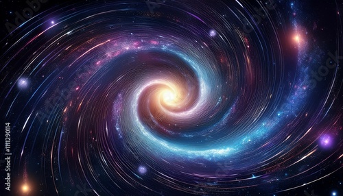 spiral galaxy in space with millions of stars