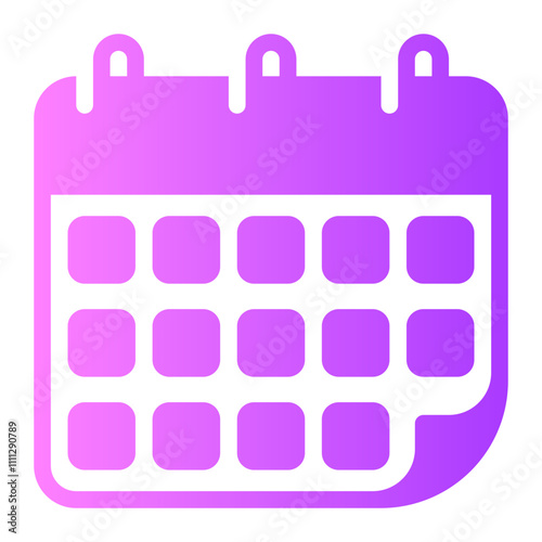 calendar gradient icon
