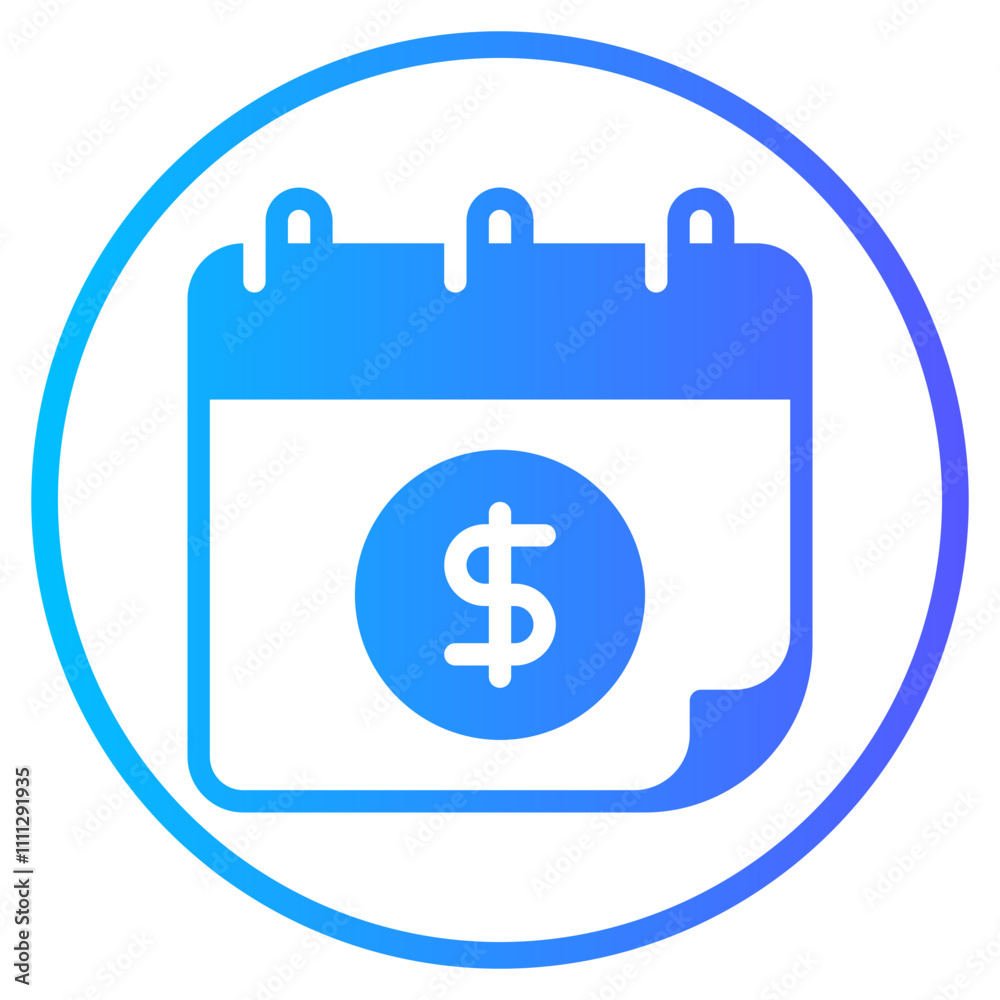 Fototapeta premium money gradient icon