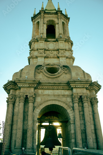 low angle view of the cathedral tower