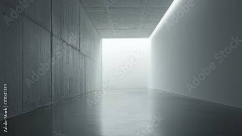 Creating calm minimalist room interior space white walls clean design serenity