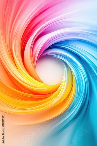 A colorful swirl of colors that are bright and vibrant