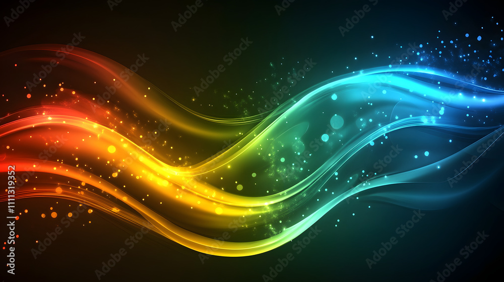Neon illuminated dynamic sheets wallpaper. Abstract business background
Neon illuminated dynamic sheets wallpaper. Abstract business background