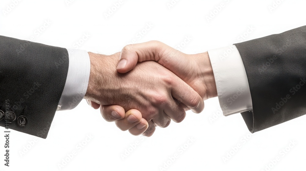 Businessman shaking hands after successful property agreement in modern office setting professional environment close-up view trust and partnership concept Businessman shaking hands after successful property agreement in modern office setting professional environment close-up view trust and partnership concept