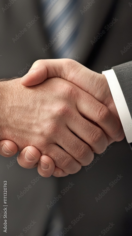 Fototapeta premium Business professionals exchanging signed documents in a corporate office setting professional environment close-up view trust and collaboration concept
