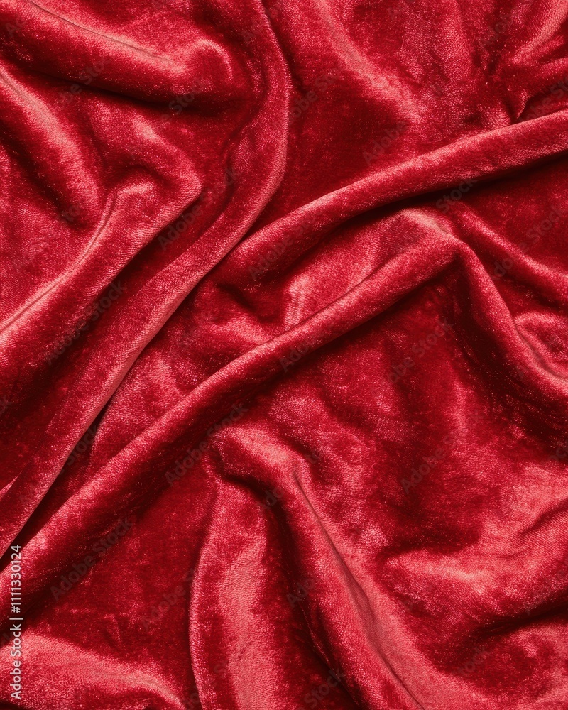 Vibrant red velvet fabric texture background Vibrant red velvet fabric texture background