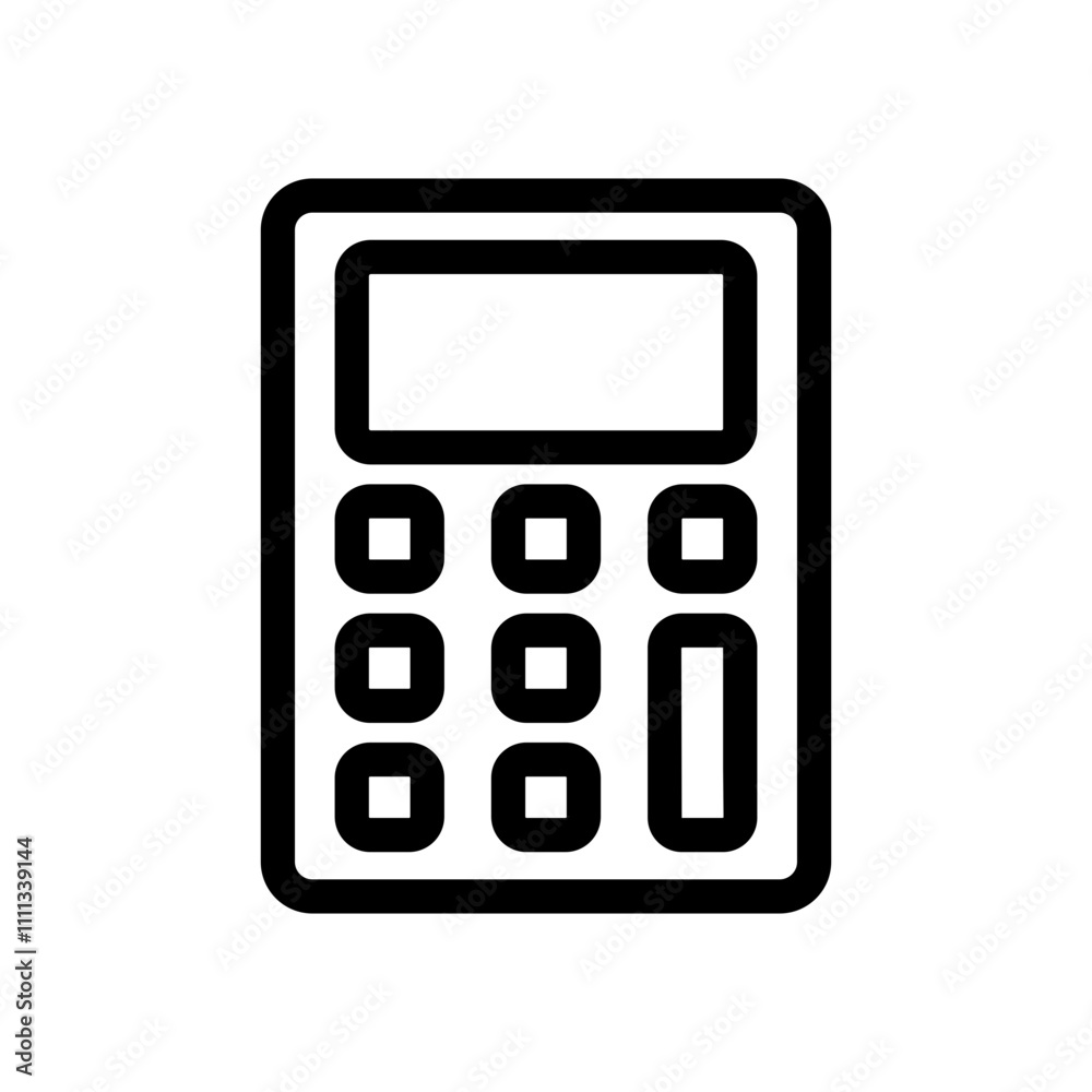 calculator Line Icon calculator Line Icon
