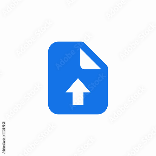 file document upload icon sign vector